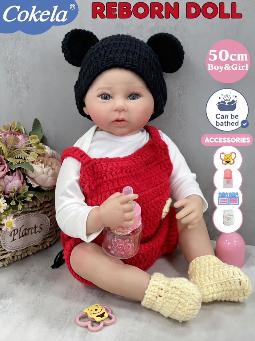 Cokela 20inch / 50cm Real baby - đánh giá và giá Reborn Baby Doll Silicone Realistic