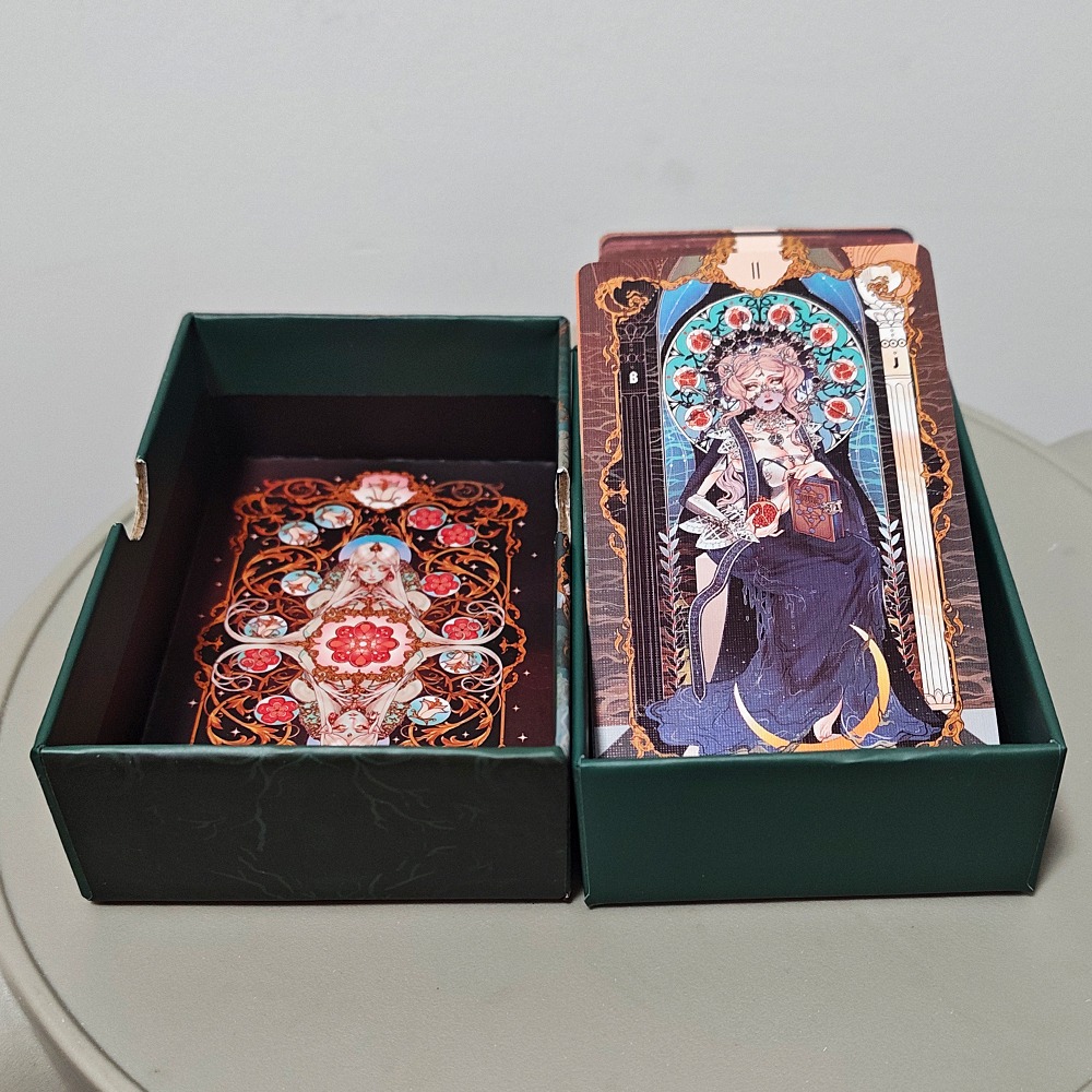 Double-embossed with Gorgeous  - đánh giá và giá Tarot Cards Deck With Guidebook