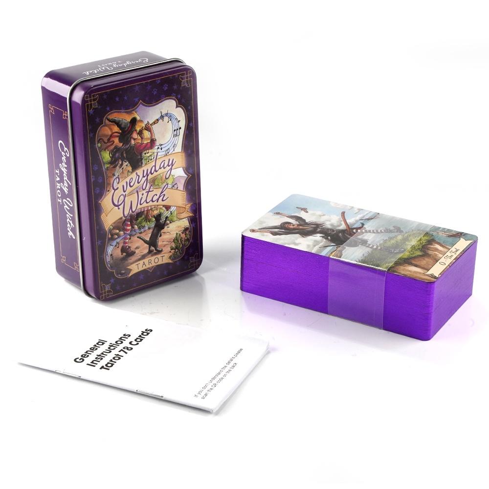 10.3*6cm Everyday Witch Tarot  - đánh giá và giá Tarot Cards Deck With Guidebook