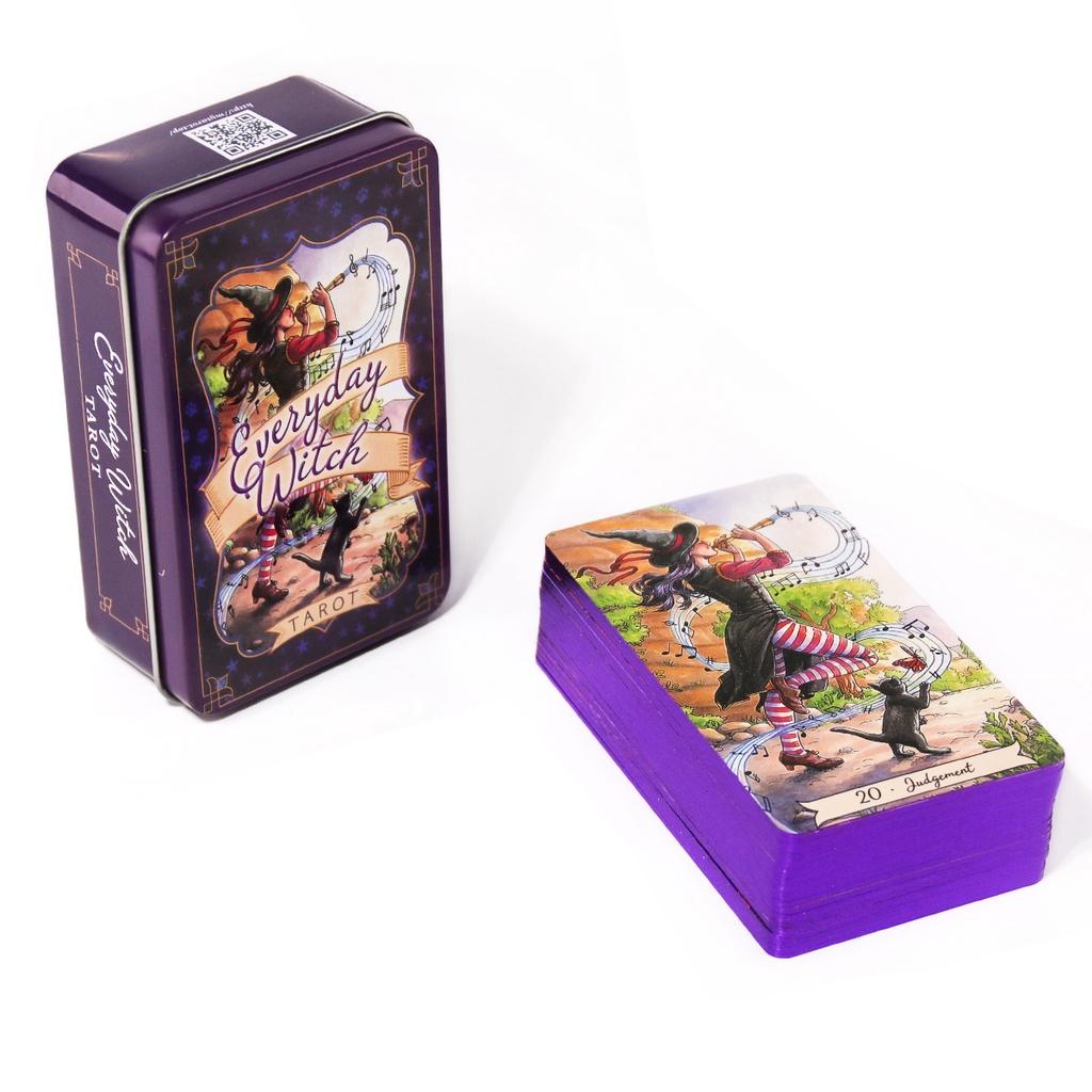 10.3*6cm Everyday Witch Tarot  - đánh giá và giá Tarot Cards Deck With Guidebook